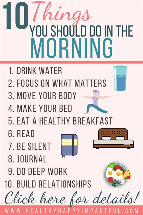 Things You Should [And Not] Do in the Morning of 